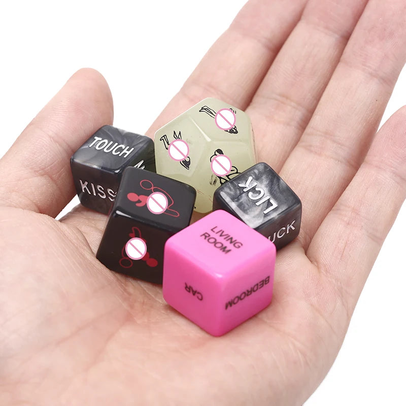 5PCS Assorted sex dice with bag