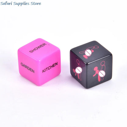 2 Pcs Sex Dice Position and location